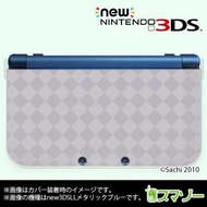 (new Nintendo 3DS 3DS LL 3DS LL ) かわいいGIRLS 17 アーガイルチェック パステルパープル カバー