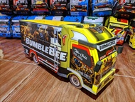 Mainan anak truk oleng/Transformers/miniatur truk oleng/miniatur truk kayu/miniatur truk lampu kelap kelip/miniatur truk termurah/mobil oleng