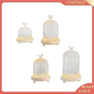 [Lovoski2] Glass Cloche Dome, Cloche Dome, Micro Landscape Holder, Display Cabinet, Nordic