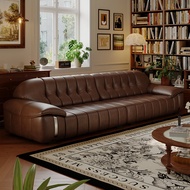 Retro Style Top Genuine Leather Sofa