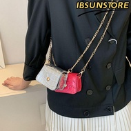 IBSUNSTORE Shoulder Bag, Versatile PU Crossbody Bags, Korean Fashion Chain Simplicity Mini Handbag L