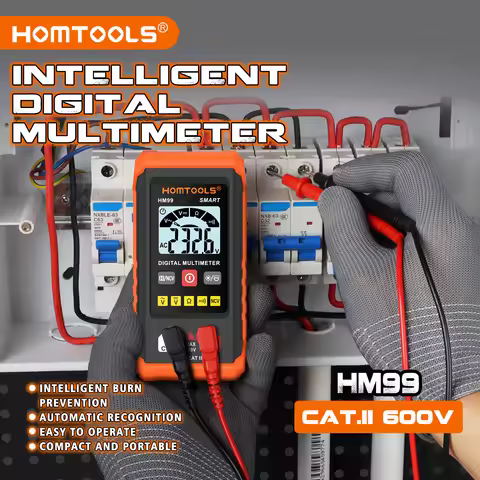 HOMTOOLS HM99 Digital Multimeter AC DC NCV Professional Multimeters Tester Ohm Voltage Meter Auto Ra
