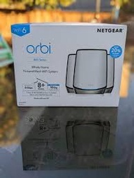 NETGEAR Orbi Mesh WiFi 6 旗艦級三頻路由器 3 件套裝 (RBK863S)