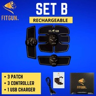 🔥𝐅𝐈𝐁𝐑𝐄 𝐅𝐋𝐄𝐗 𝐅𝐑𝐄𝐄🔥FIT GUN SET B RECHARGEABLE ORIGINAL SLIMMING FAT BURN SIHAT KURUS OTOT MUSCLE SIXPA