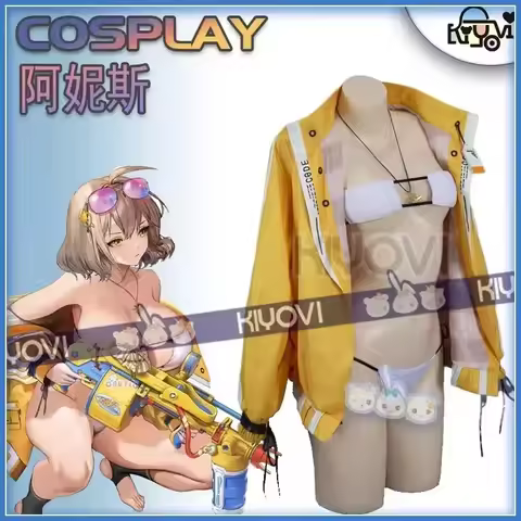 qq78Request7Game Goddess Of Victory: Nikke Anis Woman Swimsuit Coat Cosplay Costume Cos Uniform Wome