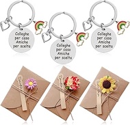 Personalised Keyring Gift Ideas Colleagues Gift Colleagues Women Men Colleagues Friendship Key Holde