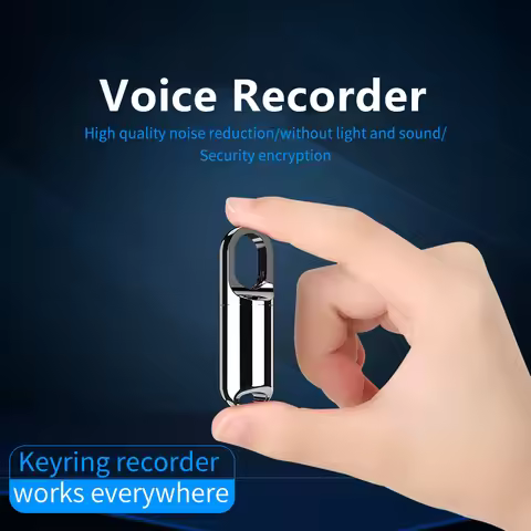 Digital Voice Recorder Smart Audio Recorder Keychain Sound Recording Pen Noise Reduction MP3 Music P