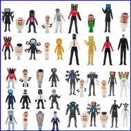 SQ4 8/10/12pcs Skibidi Toilet Action Figure Titan TV Man Titan Speaker Man Titan Monitor Man Toys Fo