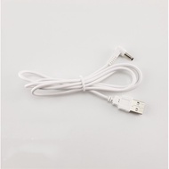 USB A to elbow DC 3.5mm *1.35mm 5 Volt DC Barrel Jack Power Cable type M 1m -White