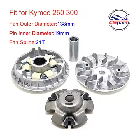 138MM 21T Variator Kit For Kymco Variator Grand Dink 250 300 Maxxer 250 300 MXU 250 300 22110-KHE7-9