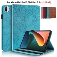 Tablet Funda MiPad Mi Pro 11" Emboss Tree Flip Wallet Stand For 6 5 Pad SE Case