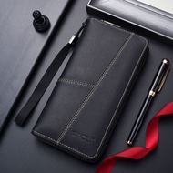wallet men dompet lelaki Dompet Lelaki Panjang 2024 Dompet Dompet Dompet Ritsleting Dompet Kapasiti 