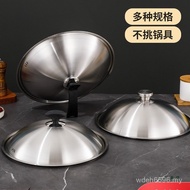 Pot Lid Household Frying Pan Wok Wok Lid Steel All Wok Stainless Steel Thickened 30cm32cm34cm Univer