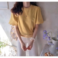 Korean Petal Sleeve University T 6061