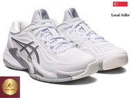 Asics Womens Court FF 3 White/Pure Silver Tennis Shoes