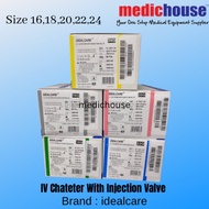 CANNULA IV Catheter with Injection Valve 14G,16G,18G,20G, ,22G,24G(50 pcs)
