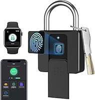 Key Padlock with Fingerprint Bluetooth App eLinkSmart Combination Lock: Large Padlock for Truck Gate