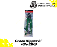 3.Peaks GN-200 8" Green Nipper For Cutting Tools Jewellery Casting Tools Metal Tip Cutting Tools