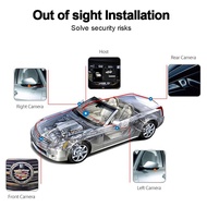 360° Car Camera Rear View Camera Panoramic Surround View 1080P AHD Right+Left+Front+Rear View Camera