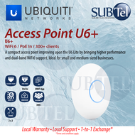Ubiquiti U6 PLUS U6+ Access Point WiFi 6 Dual band 2x2 MIMO AP 2.4GHz 5GHz Ceiling Wall mount UBNT U
