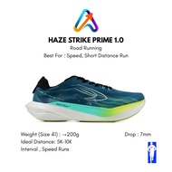HIJAU 910 Nineten Haze Strike Prime 1.0 Green-Teal/Lime/Mint Fast Run Running Shoes, Daily Running