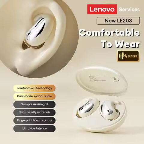 NEW Lenovo LE203 Wireless Sleep Earphones TWS Bluetooth Sleep Invisible Earbuds Hidden Tiny Headphon
