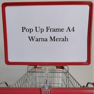 Pop Up Frame A4 - Pop Up Frame Mall - Pop Up Frame Supermarket - Mall Price Board - Supermarket Pric