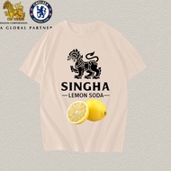 2024 เสื้อSINGHA ลาย เบียร์สิงห์ T-Shirt ผ้าCotton 100% ใส่ได้ ทั้ง ชาย ใส่สบาย ไม่หด ไม่ย้