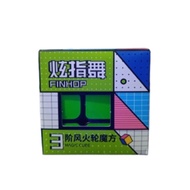 Cube 3x3 Yongjun Windmill Blackbase Original Cube Puzzle Card