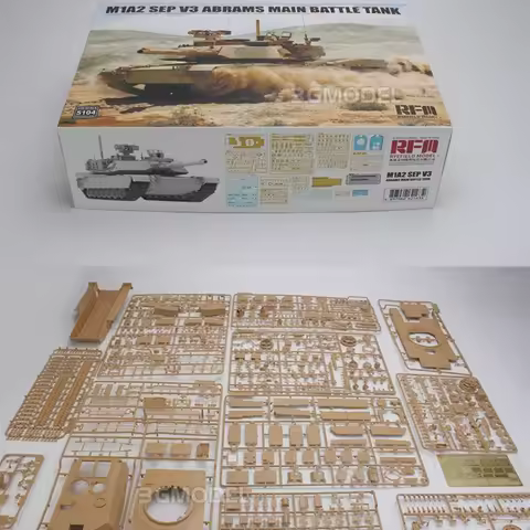 Ryefield model Building Kits 1/35 RM-5104 M1A2 SEP V3 Abrams, main battle tank, suitable for militar