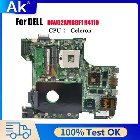 CN-0GG0VM Mainboard For Dell Inspiron N4110 Vostro 3450 V3450 With GPU 1G DAV02AMB8F1 0GG0VM GG0VM 1