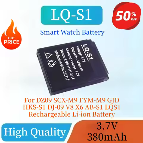 Brand New LQ-S1 3.7V 380mAh Smart Watch Battery for DZ09 SCX-M9 FYM-M9 GJD HKS-S1 DJ-09 V8 X6 AB-S1 