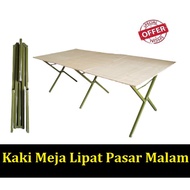 Night Market Foldable Table Rack Folding Table Stand Plywood Canopy Tent Stand Kanopi / Kaki Meja Besi Lipat Pasar Malam