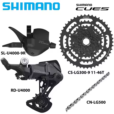 SHIMANO CUES U4000 1x9 Speed Groupset for MTB Bike Shifter Rear Derailleur CS-LG300-9 36T Cassette K