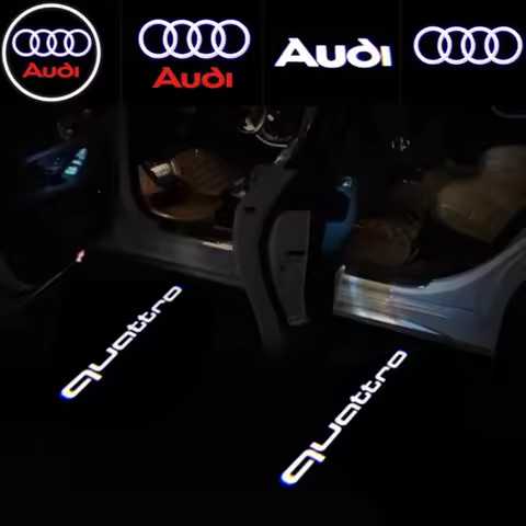 2PCS LED Car Door Projector Light For Audi A6 C5 C6 C7 C8 A4 B5 B6 B7 B8 B9 S3 S4 S5 Q3 8U Q5 8R Q7 