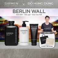 Giftbox Combo 3 - Berlin Wall Sữa tắm gội nam 4 in 1 - Dầu gội xả dưỡng nam 3 in 1 và Sửa rửa mặt na