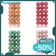 SET of 6/12 Christmas Decorative Pearls 8CM Model E6 Brightly Multicolored NTXSS434