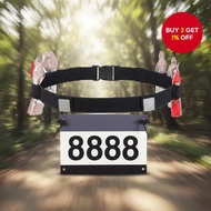 Reflective Elastic Bib Belt for Running Sports Competitions  Tali Bib Elastik Reflektif untuk Pertan