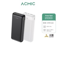 ACMIC A21 Powerbank 20000mAh พาวเวอร์แบงค์ จ่ายไฟ Output ช่อง USB เท่านั้น รับประกัน2ปี
