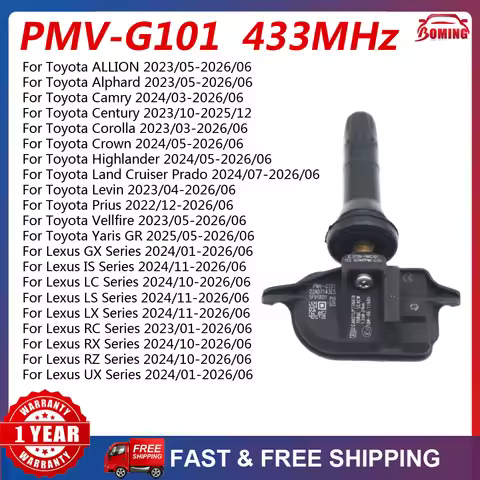 PMV-G101 PMV-E105 433MHz TPMS Tire Pressure Sensor NEW For Lexus GX IS LC LS LX RC RX RZ UX Series T