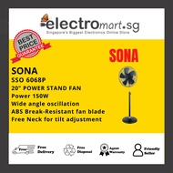 SONA SSO 6068P 20″ OSCILLATOR POWER STAND FAN (150W)