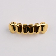 Gold Plated Jewelry European American Glossy 6 teeth teeth grillz