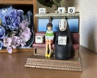 ✿日本代購 正版 宮崎駿 龍貓 魔女宅急便 麵包店 神隱少女 無臉男 萬年曆 擺飾 公仔