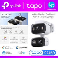TP-Link Tapo C246D 2K 3MP Indoor/Outdoor Dual-Lens Pan/Tilt Smart WiFi Camera CCTV AI Detection Colo