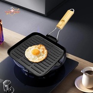 Frying Pan Cast Iron Cast Iron Skillet with Foldable Handle for Cooking Baking Grilling Stove Oven C