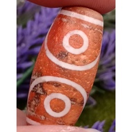 29.9mm X 13.7mm Old Mine Three Eye Dzi 3 Eye Dzi Straw Eyed Dzi Manik Dzi CW3414