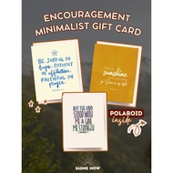 Minimalist Bible Verse Christian Encouragement Card – Minimalist Gift Idea (Personalized)