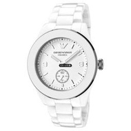 Chris 精品代購 EMPORIO ARMANI 亞曼尼手錶 AR1425 陶瓷計時日曆石英計時腕錶 手錶 歐美代購