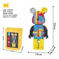 (Tặng búa) Bearbrick 2800 chi tiết size 32cm hiệu Mpin hàng đẹp lắp ráp mô hình sưu tầm -Trang trí D