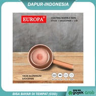EUROPA SAUCE PAN NON STICK ALUMINIUM 16CM & 18CM NON-STICK MILK PAN